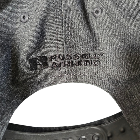 Russell Athletic Charcoal Grey Monogram Baseball Cap BNWT - Picture 3 of 7
